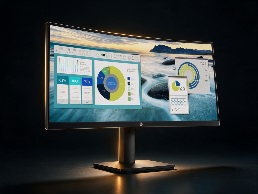 [69610] ÷ Hp monitor p34hc g4 / 34\ / wqhd / hdmi-displayport-usb(a)-usb(b)-usb(c) / regulable altura / curvo"
