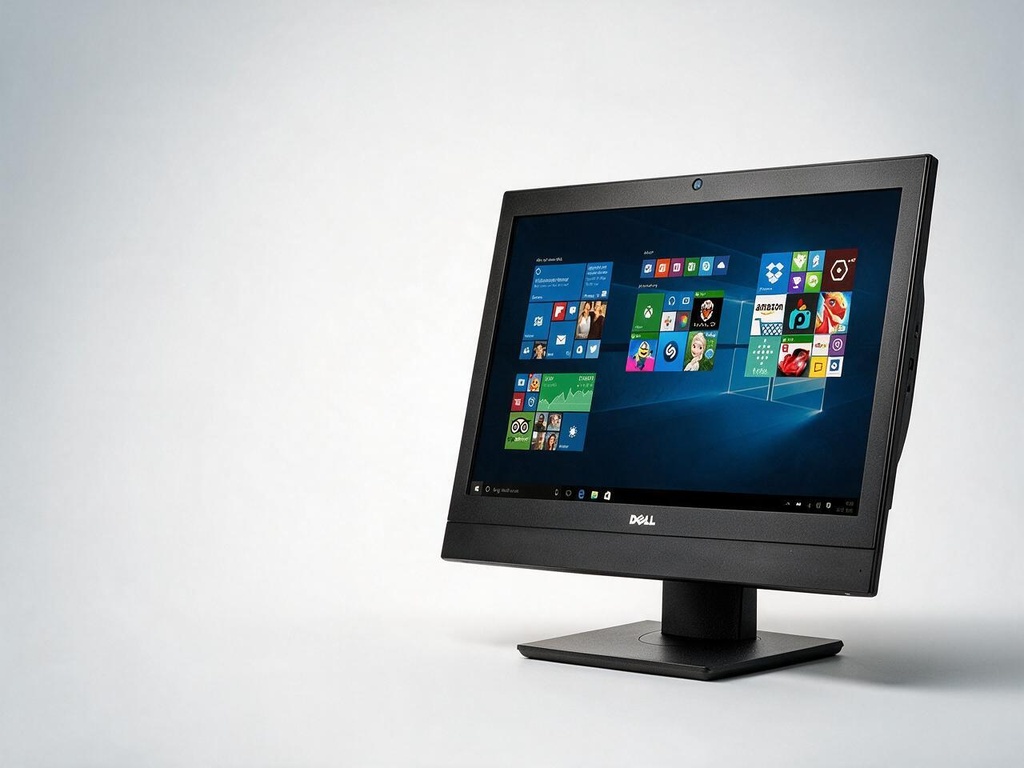 [33337] Ordenador AIO Reacondicionado Dell Optiplex 7440 24\ Fullhd Tactil / I5-6500 / 8Gb / 256Gb M.2 / Webcam / Windows 10 Pro / Grado C / Peana no original"