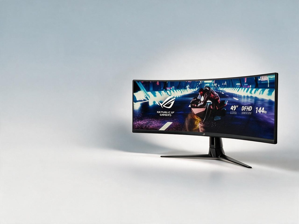 ÷ Monitor 49\ curvo dp hdmi usb asus xg49vq gaming 3840x1080 144hz regulable en altura"