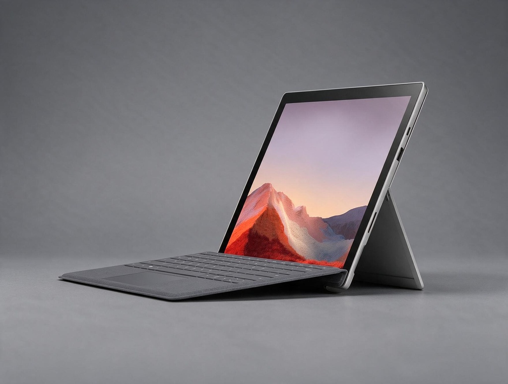 Portátil / Tablet Reacondicionado Microsoft Surface Pro 7 1866 12.3\ / I5-10th / 8GB / 256GB SSD / Win 11 Pro / Teclado con kit de conversion / Grado B No funciona el tactil"
